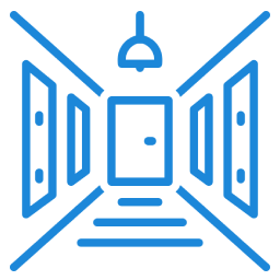 Double height entrance lobby